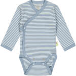 Bio Baby Бебешко боди на райе Bio Baby - Органичен памук, 50 сm, 0-1 месеца, синьо (97222119) - ozone