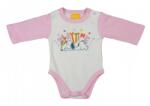 AB ABR Hosszú ujjú pamut body - Rózsaszín-Fehér - Snoopy (68)