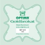 OPTIMA G. 1200 - Cello Goldbrokat Set - C504C