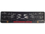 Sziklai Kft Rendszámtábla tartó, feliratos, logós, Manchester United (P311) (DXRENDMU)