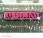  Fiat 3D rendszámtábla tartó , Rendszámtábla keret , Rendszámtáblatartó