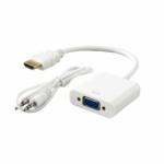 SBOX AD. HDMI apa-VGA anya adapter+audio csatlakozó