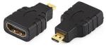 SBOX HDMI - MICRO HDMI F/M adapter, aranyozott - followed