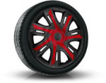 NRM Capace pentru roți PEUGEOT 15", N-POWER BICOLOR visiniu-negru 4bc