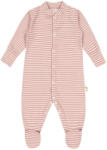 Bio Baby Бебешки гащеризон на райе Bio Baby - 62 сm, 3-4 месеца, розов (97222418)