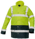 CERVA SEFTON Jól láthatósági télikabát sárga- sötetkék (0301007370005)