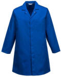 Portwest 2202 Férfi élelmiszeripari köpeny, 1 zsebbel királykék (2202RBRS)