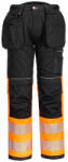 Portwest PW307 jól láthatósági stretch munkásnadrág lengő zsebekkel (PW307OBR40)