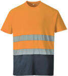 Portwest S173 Pamut jól láthatósági póló "narancs-sötétkék (S173ONRXL)