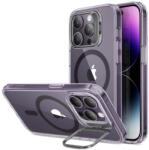 ESR Husa ESR Classic Kickstand Halolock MagSafe compatibila cu iPhone 14 Pro Clear/Purple (4894240175644)