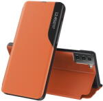Hurtel Husa Eco Leather View Case elegant bookcase type case with kickstand for Samsung Galaxy S21+ 5G (S21 Plus 5G) orange - vexio