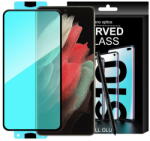Hurtel 3D Edge Nano Flexi Glass Hybrid Full Screen Protector with frame for Samsung Galaxy S21 Ultra 5G transparent - vexio