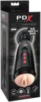 PDX Elite Dirty Talk - rezgő műpunci maszturbátor (fekete) - vagyaim