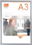Nobo Rama pentru perete Impression Pro, aluminiu, cu click, A3, gri NOBO E1915577 (1915577)