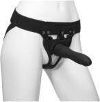 Doc Johnson Strap-on Hollow Be Strong, Silicon, Negru, 19 cm