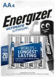 Energizer Elem, AA ceruza, 4 db, Lítium, ENERGIZER "Ultimate Lithium (639155) - nyomtassingyen