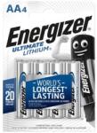 Energizer Elem, AA ceruza, 4 db, Lítium, ENERGIZER "Ultimate Lithium (639155)