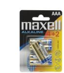 Maxell AAA Alkáli Elem 4+2db/csomag (18734) - nyomtassingyen