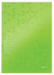 Leitz Beíró, A4, vonalas, 80 lap, keményfedeles, LEITZ "Wow", zöld (46251054) - nyomtassingyen