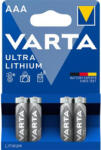 VARTA Elem, AAA mikro, 4 db, lítium, VARTA "Ultra Lithium (6103301404) - nyomtassingyen