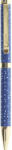 FILOFAX Golyóstoll, 1, 0 mm, arany színű klip, kék tolltest, FILOFAX "Indigo", fekete (FX-132766) - nyomtassingyen
