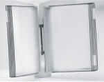 Tarifold Bemutatótábla tartó, fali, 10 db bemutatótáblával, TARIFOLD "Design", szürke (F714300)