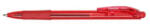Pentel Golyóstoll, 0, 35 mm, nyomógombos, PENTEL "BK417", piros (BK417-B) - nyomtassingyen