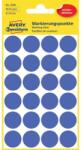 Avery Etikett címke, O18mm, visszaszedhető, 24 címke/ív, 4 ív/doboz, Avery indigó kék (3596) - nyomtassingyen