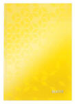 Leitz Beíró, A5, vonalas, 80 lap, keményfedeles, LEITZ "Wow", sárga (46271016) - nyomtassingyen