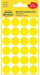Avery Etikett címke, o18mm, jelölésre, 24 címke/ív, 4 ív/doboz, Avery sárga (3007) - nyomtassingyen