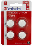 Verbatim Gombelem, CR2016, 4 db, VERBATIM "Premium (49531) - nyomtassingyen
