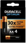 Duracell Elem, AA ceruza, 4 db, DURACELL "Optimum (10PP110015) - nyomtassingyen