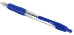 BLUERING Golyóstoll 0, 7mm, gumírozott kék átlátszó test, Bluering® , írásszín kék (JJ20248) - nyomtassingyen
