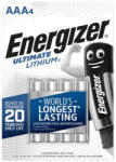 Energizer Elem, AAA mikro, 4 db, Lítium, ENERGIZER "Ultimate Lithium (639171) - nyomtassingyen