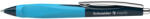 Schneider Golyóstoll, 0, 5 mm, nyomógombos, sötétkék-ciánkék színű tolltest, SCHNEIDER "Haptify", kék (135323) - nyomtassingyen