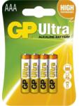 GP Batteries GP B1911 Ultra alkáli AAA (LR03) mikro ceruza elem 4db/bliszter (B1911) - nyomtassingyen