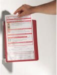 Durable Bemutatótábla tartó, fali, 5 db bemutatótáblával, DURABLE "VARIO® WALL 5", piros (555103)