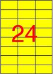 APLI Etikett, 70x37 mm, színes, APLI, sárga, 2400 etikett/csomag (11834) - nyomtassingyen