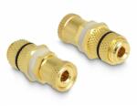 Delock Audio csatlakozókat összekötő adapter installációhoz, fekete gyűrűvel (64146)