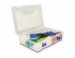 Delock Kábelkötegelőket rendszerező doboz, kábelkötegelőt biztosító eszközzel és 350 db. különböző színű kábelkötegelővel (18641) - dellaprint