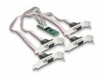 Delock M. 2 kártya - 4 x soros RS-232 DB9 standard és alacsony profilú csatlakozó felületekkel (95269)