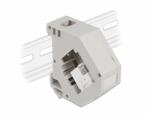 Delock DIN sín adapter Keystone IEC anyával és időszaki blokkolóval (87159)