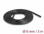 Delock PVC szigetelő borító cső 3 m x 6 mm fekete (18992)