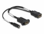 Delock DisplayPort kábel 4K 60 Hz DC töltéssel 2, 1 x 5, 5 mm 0, 30 m panel-csatlakozó (87039) - dellaprint