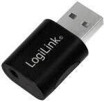 LogiLink USB-A Audio Adapter, black (UA0299)
