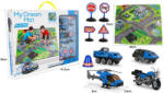 Magic Toys Játszószőnyeg renőrségi járművekkel és táblákkal MKK129831