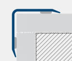 AVProfil AV Rozsdamentes élvédő inox sarokléc polírozott öntapadós 40x40x2500 mm saválló saroktakaró sarokvédő L profil
