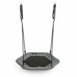 ECOTOYS Leagan pentru copii hexagonal, tip cuib de barza, suspendat, Gri, Ecotoys, MIR6023 Leagan