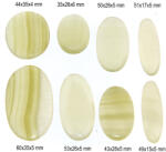  Cabochon din Calcit Verde Natural - Oval 43-60 x 15-35 x 4-6 mm - 1 Buc