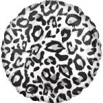 Amscan Anagram Balon folie rotund imprimat leopard gri 43 cm